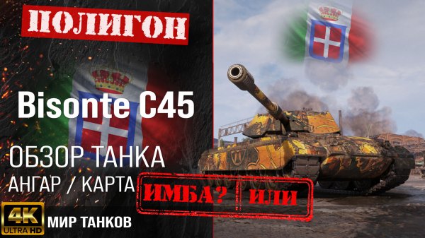 Обзор Bisonte C45 гайд тяжелый танк Италии | бронирование Bisonte  оборудование | bisonte c45 перки