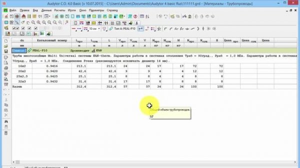 13/14 - Audytor C.O. – Результаты расчета - Руководство пользователя – Плоская схема