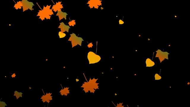 Футаж Падающие осенние листья (02) HD смотреть онлайн