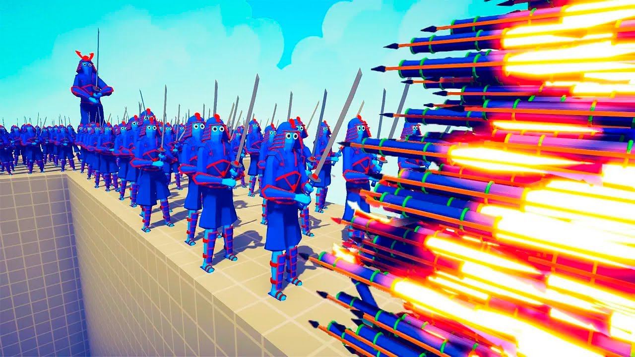 100x SAMURAI ARMY vs EVERY GOD | TABS - Totally Accurate Battle Simulator смотреть онлайн