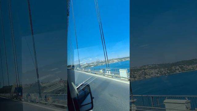 Станбул 2 мост, поездка из Азиатской части на Европейскую часть смотреть онлайн