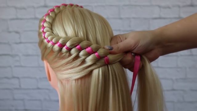 Полузигзаг с лентой. смотреть онлайн