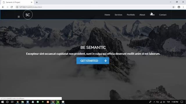 SEMANTIC UI: Responsive Web Tasarımı - Ders 2: CSS Logo, Fixed Menu, Center Align смотреть онлайн