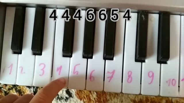 Как сыграть на пианино гравити Фолз по цифрам.