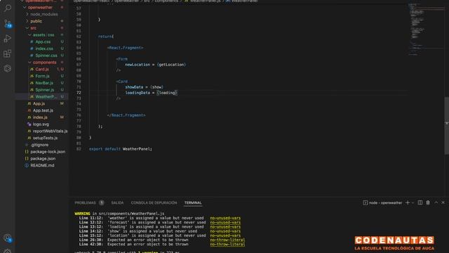 Desarrollo con ReactJS y la API de OpenWeatherMap смотреть онлайн