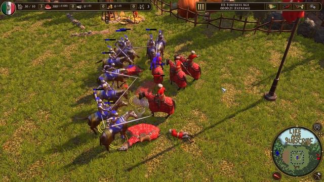Papal Lancer vs Sipahi ( same pop vs same resource ) Age of Empires 3 Battle #aoe3 смотреть онлайн