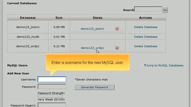 Creating a MySQL database by Host4Go Tutorials смотреть онлайн