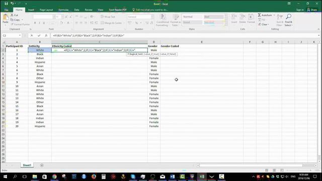 Using nested IF commands for string data coding/transformation in Excel смотреть онлайн
