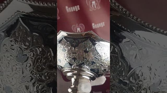 Ваза серебряная "Камелия" ручной работы Кубачи смотреть онлайн