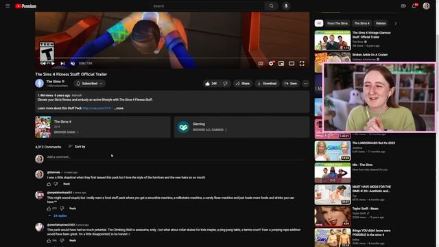 reacting to + judging old sims pack trailers смотреть онлайн