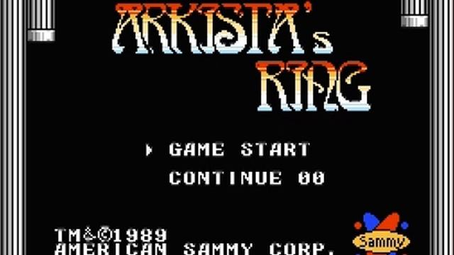 Classic NES Games: Arkista's Ring (Full Intro & Music, 1989) смотреть онлайн
