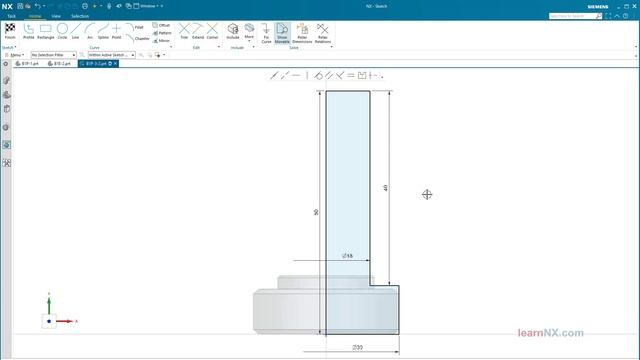 NX Tutorial | Save as, change sketch and loosen relations смотреть онлайн