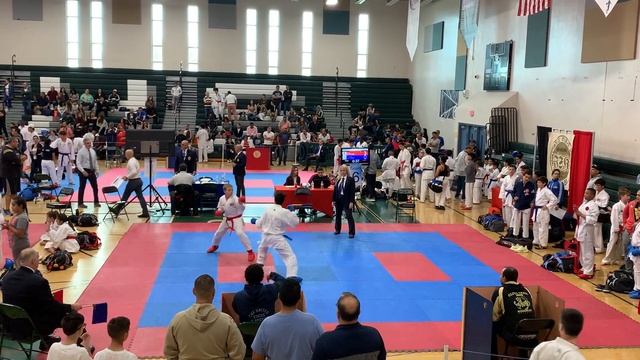 Justin Milanes vs Pedro Sanchez +48 kg (Final) 2020 Kobushi Cup Karate Tournament. смотреть онлайн