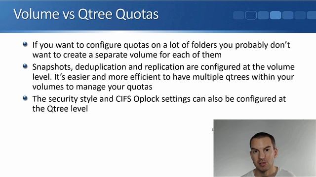 NetApp Qtrees and Quotas Tutorial смотреть онлайн