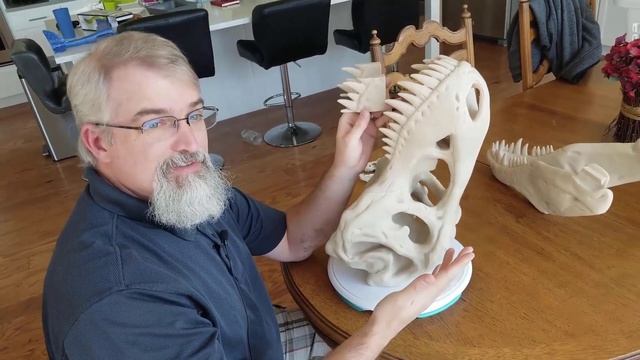 3D Printing: Dinosaur Skull Split Test смотреть онлайн