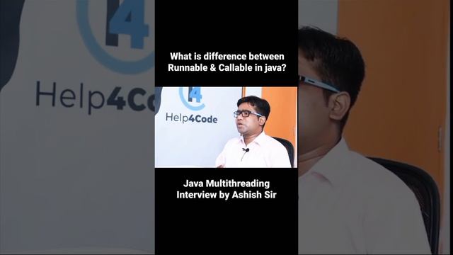What is the difference between Runnable and Callable #interface in java? Ashish Sir #Runnable #java смотреть онлайн