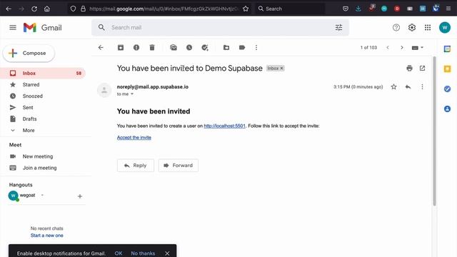Basic auth using invite email supabase смотреть онлайн