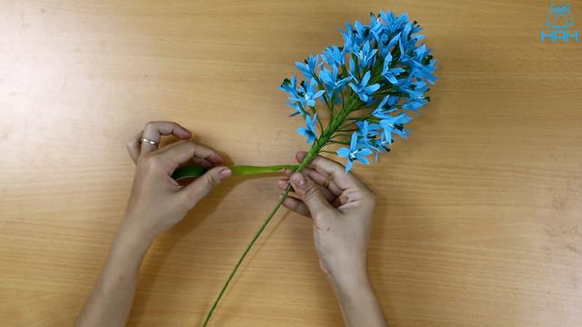 How To Make Hyacinthus Paper Flower From Crepe Paper | DIY Paper Hyacinthus Flowers