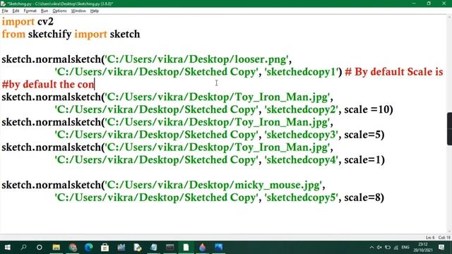 Converting a color Image to Grayscale ( Black & White Image) using Python Script | Sketchify . смотреть онлайн