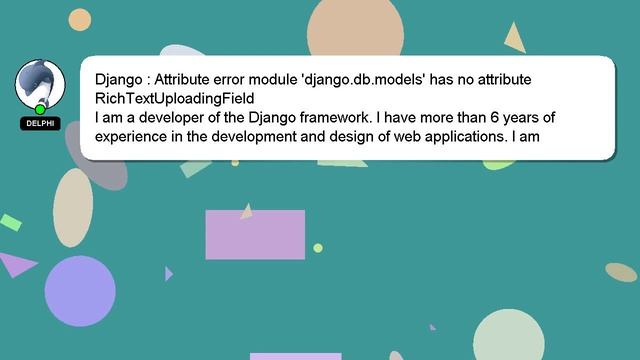 Django : Attribute error module 'django.db.models' has no attribute RichTextUploadingField смотреть онлайн