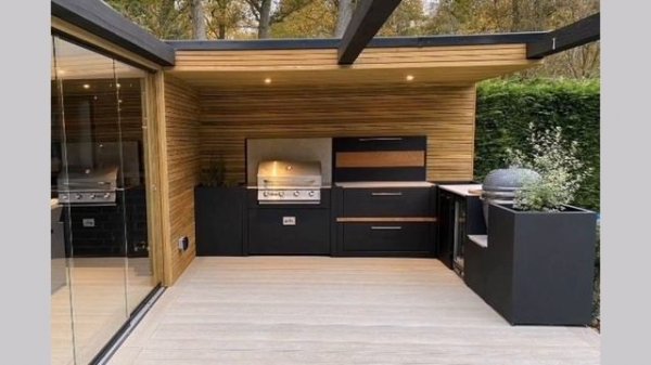 Top 20 Modern Outdoor Kitchen Home Designs|Outdoor Kitchen Decor @moderndecor-7