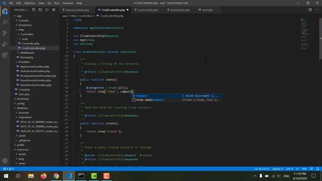 Basic CRUD in Laravel 5.5 смотреть онлайн