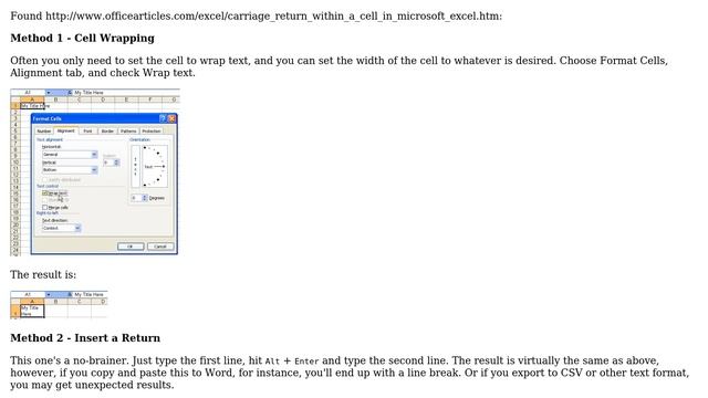 Unix & Linux: How to enter a carriage return in an Excel file? (2 Solutions!!) смотреть онлайн