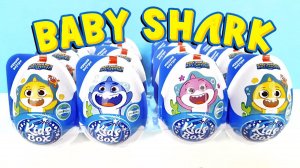 BABY SHARK BIG SHOW KIDS BOX! Сюрпризы, ИГРУШКИ, мультик АКУЛЕНОК Kinder Surprise eggs unboxing