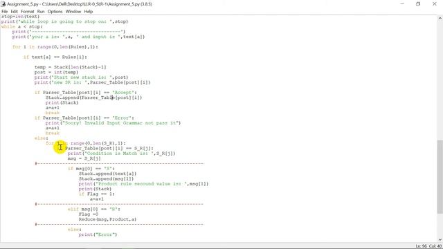 #6 SLR LLR Grammar implementation in compiler construction using Python смотреть онлайн