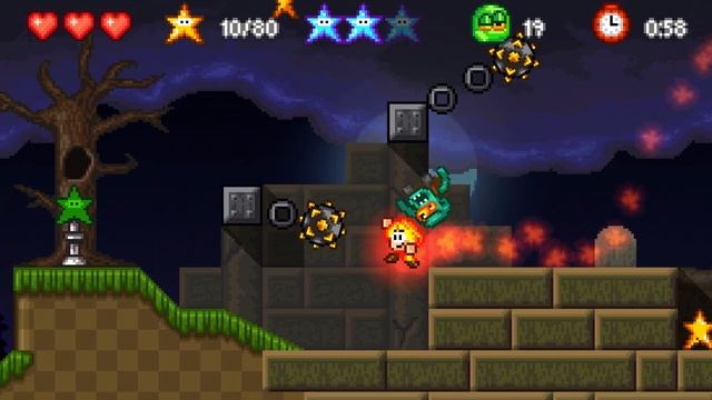 Bloo Kid 2 Level 3-3 All Bloo Stars смотреть онлайн