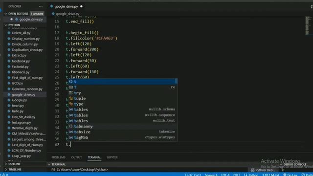 Draw Google drive logo | Full python code || python turtle смотреть онлайн