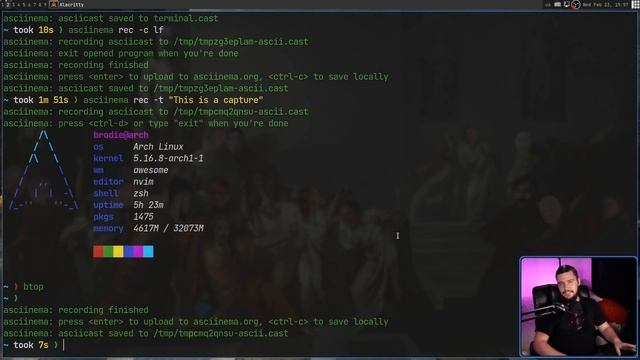 Asciinema: Best Way To Record & Share The Terminal! смотреть онлайн