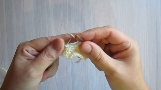 Простой узор спицами для шали, палантина. смотреть онлайн