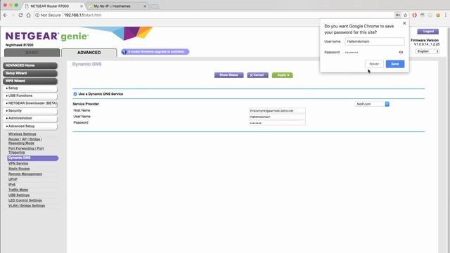 Configuring DDNS Settings With Your No-IP Account