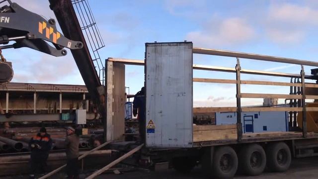 Разгрузка погрузчика XCMG LW500FN смотреть онлайн