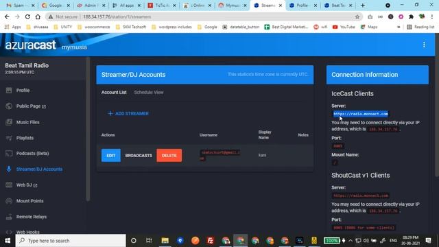 How To Use BUTT In Azuracast?, Broadcast Using Butt In Azuracast., Setup BUTT Software.