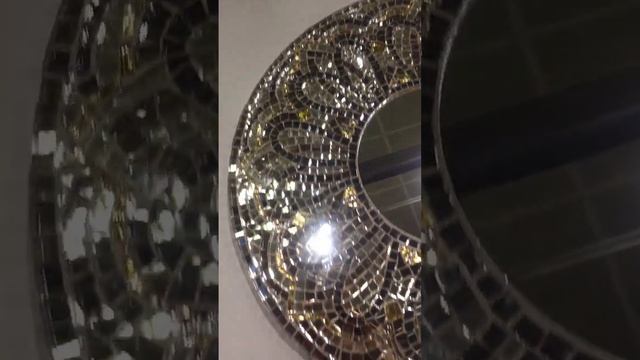 Круглое декоративное зеркало из Мозаики смотреть онлайн