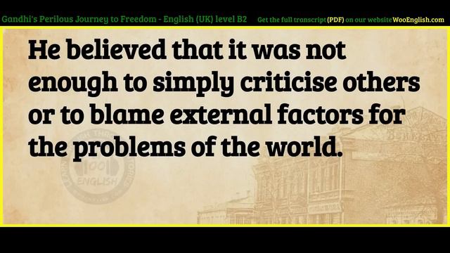 English Story For Listening ⭐ Level 4 – Gandhi   WooEnglish
