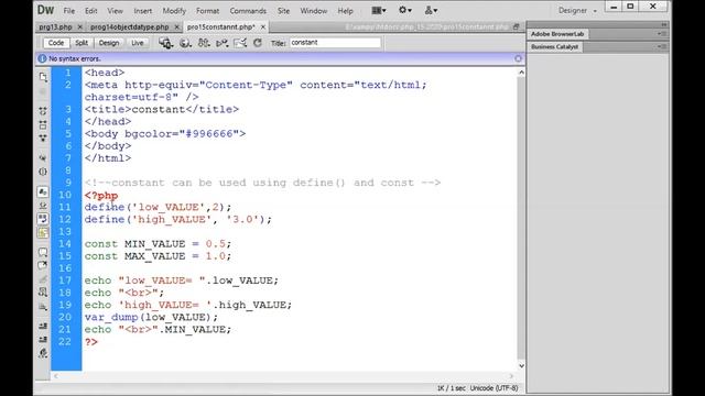 constant in php Part 37 смотреть онлайн
