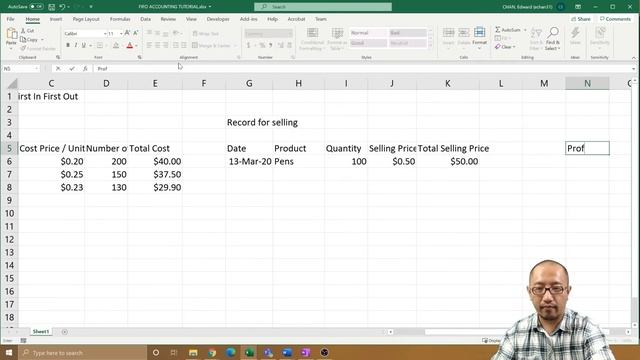 Excel Tutorial - FIFO Accounting Part 1 (First In First Out) смотреть онлайн
