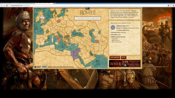 Total War: Rome II - NEW Interactive Campaign Map!