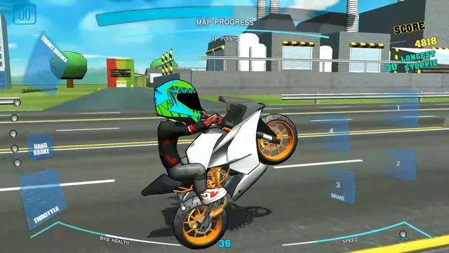 STUNT BIKE FREESTYLE | SLOW WHEELIE | FREE ANDROID GAMEPLAY HD смотреть онлайн