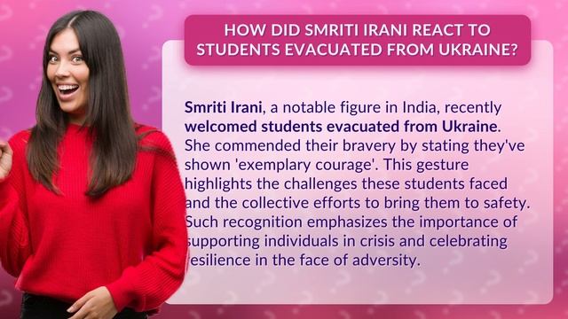 How Did Smriti Irani React to Students Evacuated from Ukraine? смотреть онлайн
