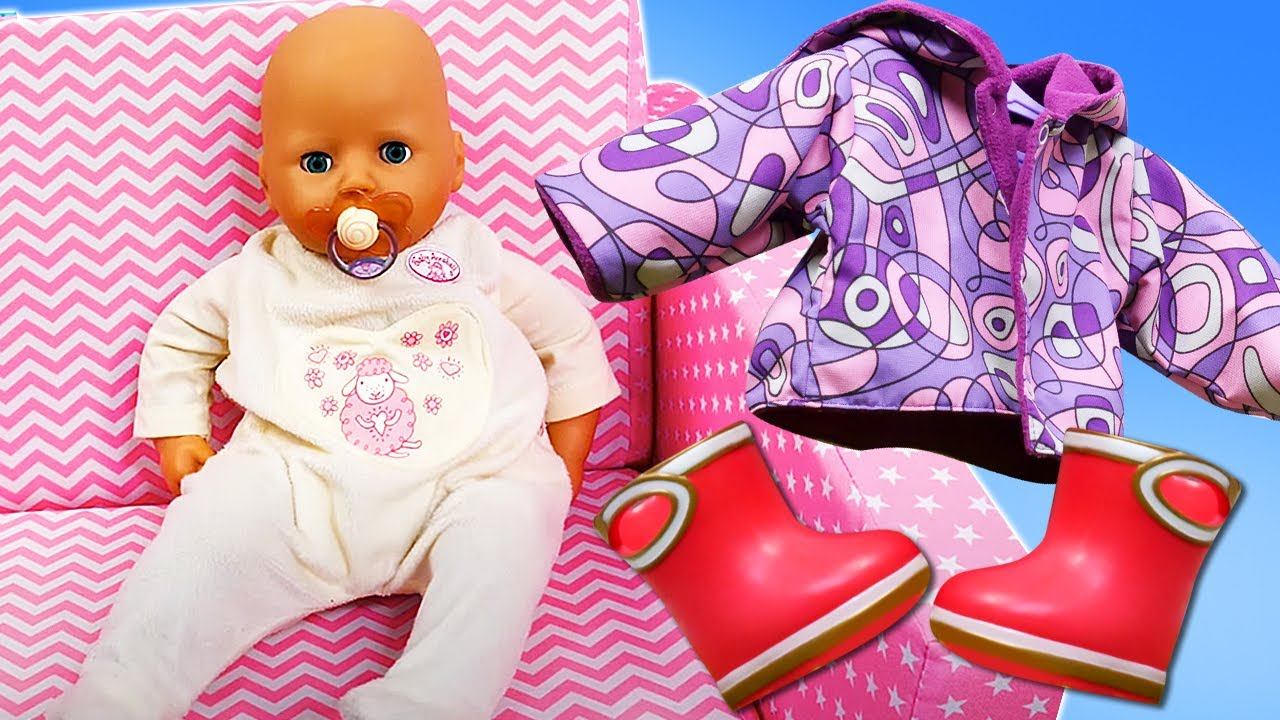 Видео игры - Кукла БЕБИ АНАБЕЛЬ вернулась с прогулки и готовится ко сну! Игры в дочки матери смотреть онлайн