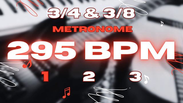 295 BPM - 3/4 & 3/8 Metronome смотреть онлайн