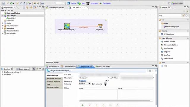 Read BigCommerce data with Talend смотреть онлайн