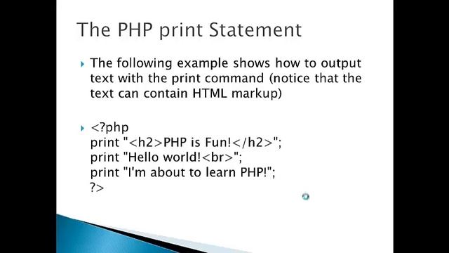 Cs310 echo and print Statements in PHP in hindi/urdu part 7 смотреть онлайн
