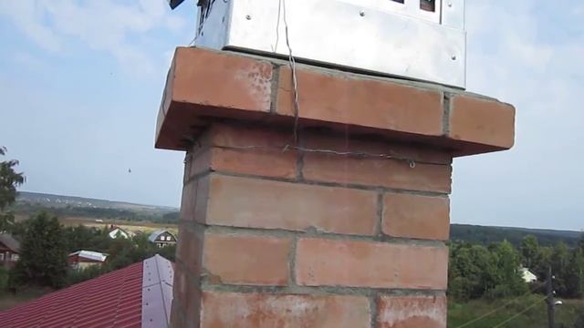 Закрепить дымник на кирпичную трубу смотреть онлайн