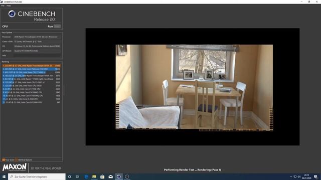 Cinebench R20 mit AMD Ryzen Threadripper 3970x auf Videoschnitt Workstation смотреть онлайн