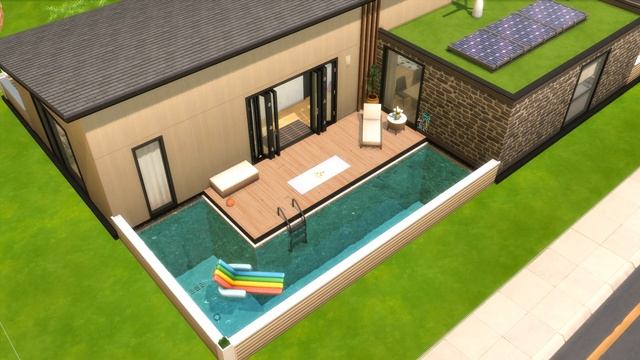 СТРОИМ ДОМ В ОАЗИС СПРИНГС | The Sims 4 | No CC | Stop Motion Build смотреть онлайн